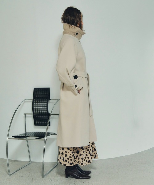 YECCA VECCA（イェッカヴェッカ） ステンカラーコート コート ウール混