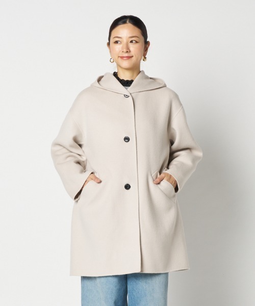 HELIOPOLE（エリオポール） コート アウター DOUBLE FACE HOODIE COAT