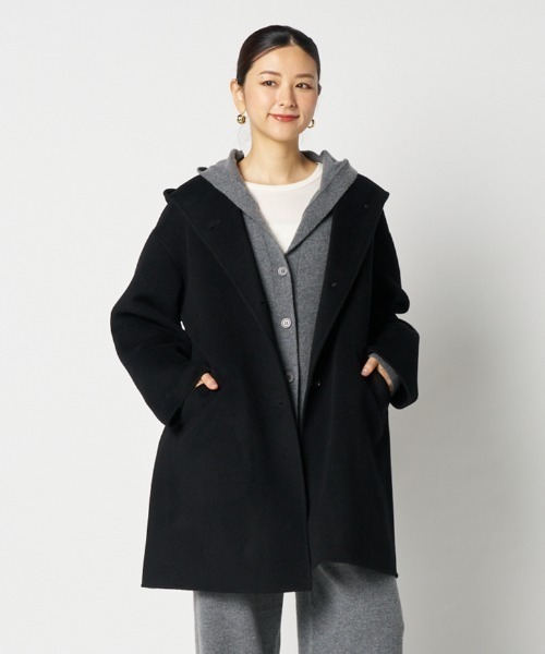 HELIOPOLE（エリオポール） コート アウター DOUBLE FACE HOODIE COAT