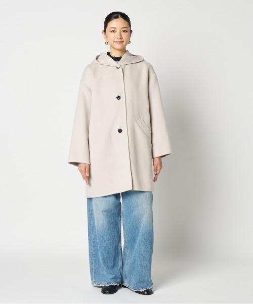 HELIOPOLE（エリオポール） コート アウター DOUBLE FACE HOODIE COAT