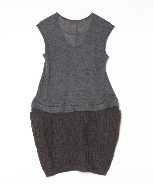 「iliann loeb」 ドッキングワンピース - グレー レディース_画像2