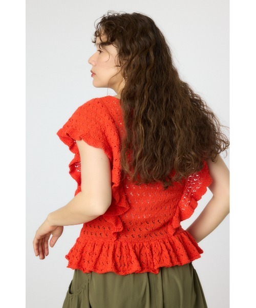 「RODEO CROWNS WIDE BOWL」 半袖ニット FREE ホワイト レディース_画像5