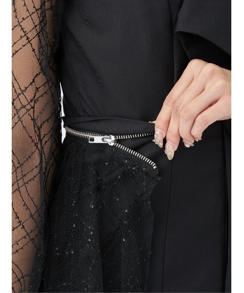 Darich（ダーリッチ） ワンピース スパンコールシアー2Wayワンピース