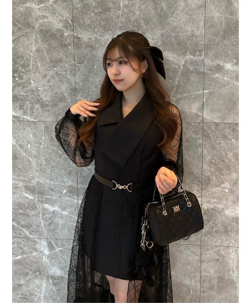 Darich（ダーリッチ） ワンピース スパンコールシアー2Wayワンピース