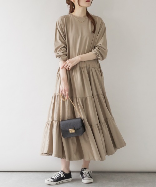 RCD ワンピース ロングティアードカットワンピース : ZOZOTOWN Yahoo