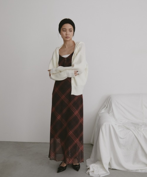 「duei」 キャミソールワンピース FREE ブラウン レディース_画像6