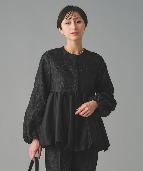 【美品】ユナイテッドアローズ　リネン混 ノーカラーJK セットアップ 美品】ユナイテッドアローズ リネン混 ノーカラーJK セットアップ