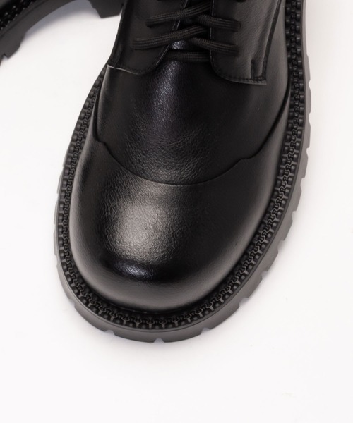 SVEC（シュベック） ビジネスシューズ 厚底 ダービーシューズ メンズ