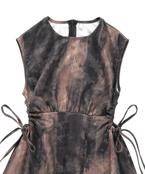 「Uenui」 ノースリーブワンピース FREE ブラウン レディース_画像7