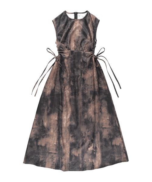 「Uenui」 ノースリーブワンピース FREE ブラウン レディース_画像9