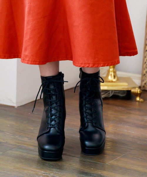 「attagirl」 ロングブーツ LL ブラック レディース_画像5