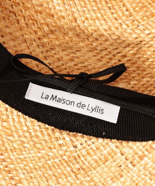 「La Maison de Lyllis」 ストローハット FREE ライトベージュ レディース_画像6