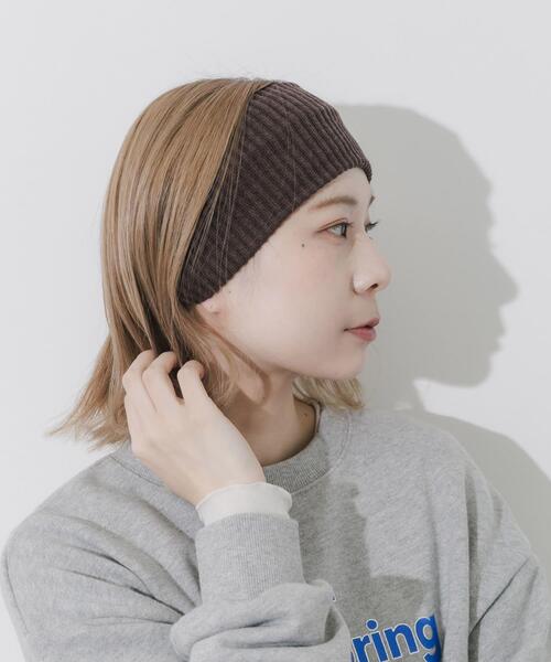 SMELLY（スメリー） ヘアバンド リブニットワイドヘアバンド