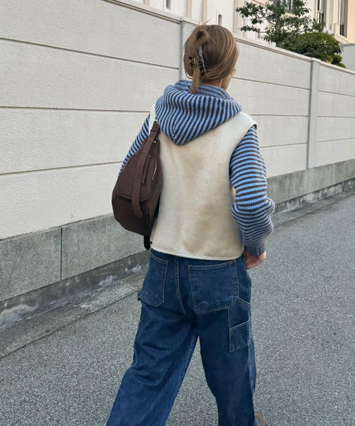 CANAL JEAN（キャナルジーン） ベスト ジレ diggity リバーシブル