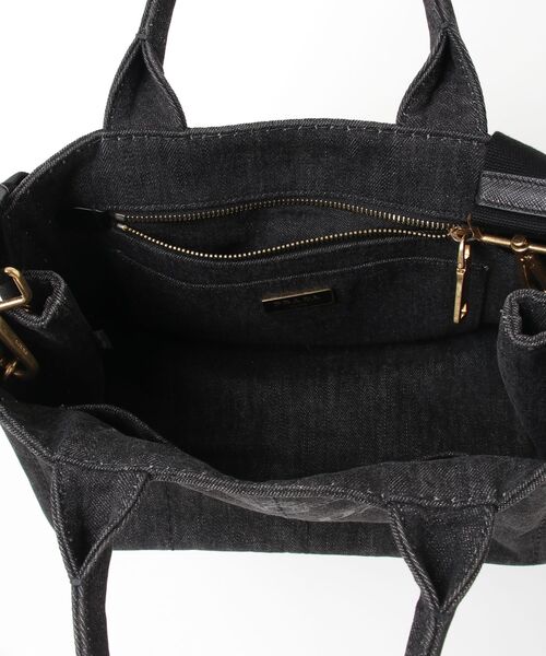 美品✨ PRADA カナパ M 2way ショルダー付 ダークグレー デニム プラダ(PRADA) カナパ(CANAPA) 中古 その他のバッグ | 通販・人気