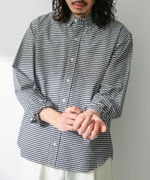 「URBAN RESEARCH Sonny Label」 長袖シャツ X-SMALL グレー メンズ_画像9