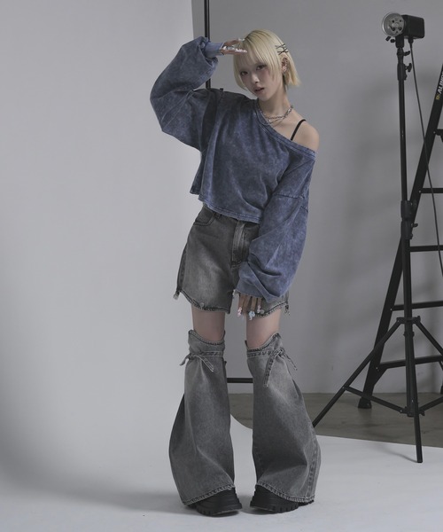 ジーンズ デニム デニムパンツ マルチウェイセパレートデニム レディースの画像
