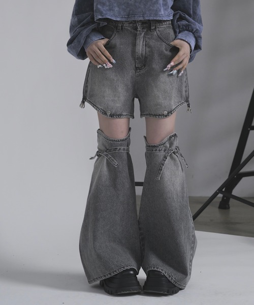 ジーンズ デニム デニムパンツ マルチウェイセパレートデニム レディースの画像