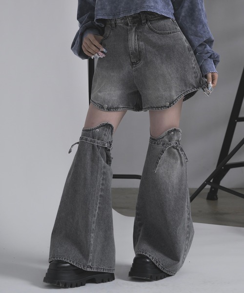 ジーンズ デニム デニムパンツ マルチウェイセパレートデニム レディースの画像