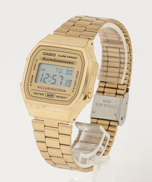 CASIO デジタル腕時計 ゴールド CASIO（カシオ） デジタル腕時計 FREE ゴールド レディース : ZOZOTOWN