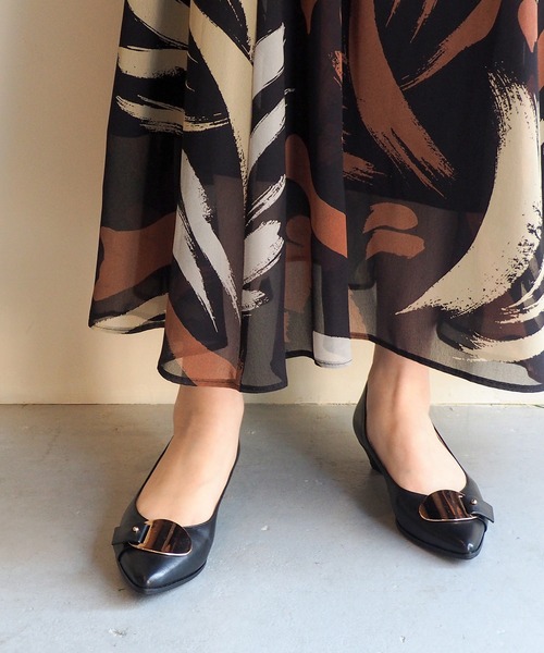 「cava cava」 フラットパンプス 23.0cm ブラック レディース_画像5