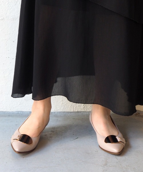 「cava cava」 フラットパンプス 23.0cm ブラック レディース_画像9