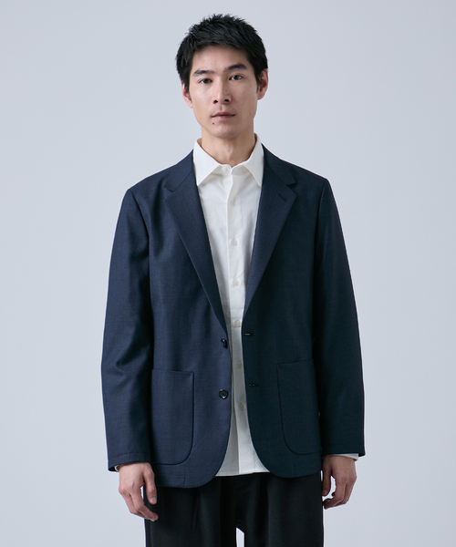 B.C STOCK」 テーラードジャケット MEDIUM ネイビー メンズ ジャケット 