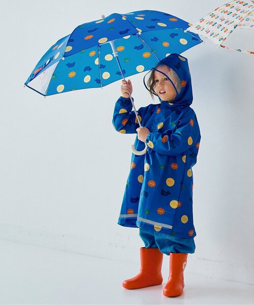 OLLEBOREBLA レインコート ドット柄 ブタさんアンブレラ p.premier（ピードットプルミエ） 傘 雨の日がたのしい総柄アンブレラ