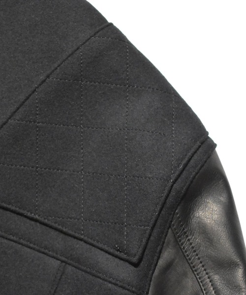 革ジャン ライダース S100 MELTON COW LEATHER RIDERS JACKET メンズの画像
