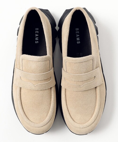 BEAMS（ビームス） ローファー スエード スニーカーローファー メンズ