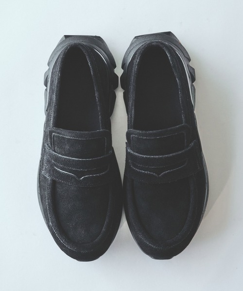 BEAMS（ビームス） ローファー スエード スニーカーローファー メンズ