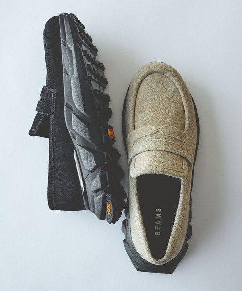 BEAMS（ビームス） ローファー スエード スニーカーローファー メンズ