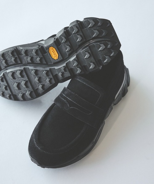 BEAMS（ビームス） ローファー スエード スニーカーローファー メンズ