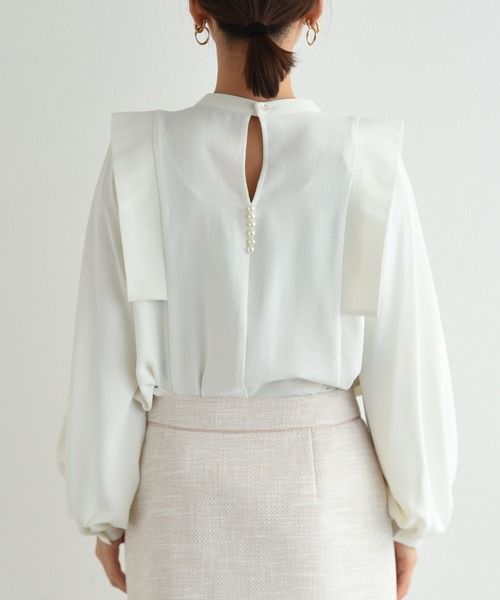 「INTERPLANET」 長袖ブラウス FREE ベージュ レディース_画像5