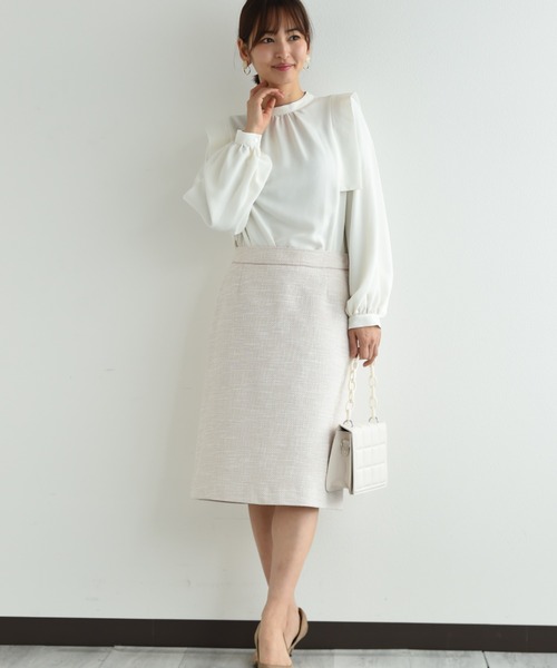 「INTERPLANET」 長袖ブラウス FREE ベージュ レディース_画像6