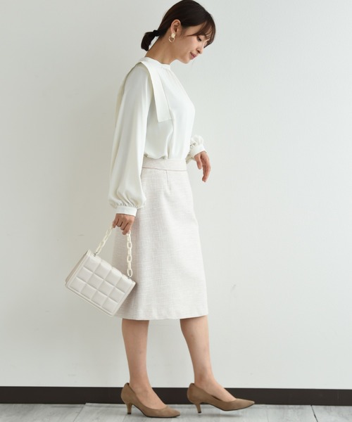 「INTERPLANET」 長袖ブラウス FREE ベージュ レディース_画像7