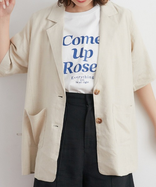 「RETRO GIRL」 テーラードジャケット FREE ブラウン レディース_画像2