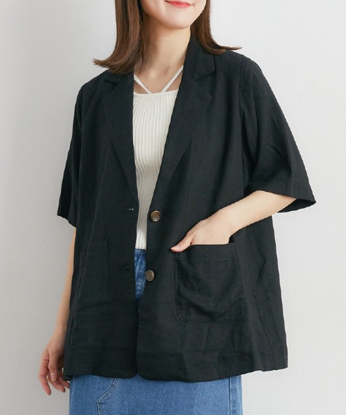 「RETRO GIRL」 テーラードジャケット FREE ブラウン レディース_画像3