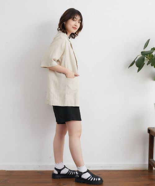 「RETRO GIRL」 テーラードジャケット FREE ブラウン レディース_画像6