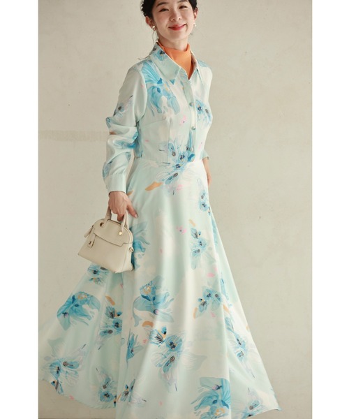 「CAWAII」 長袖ワンピース FREE ブルー レディース_画像5