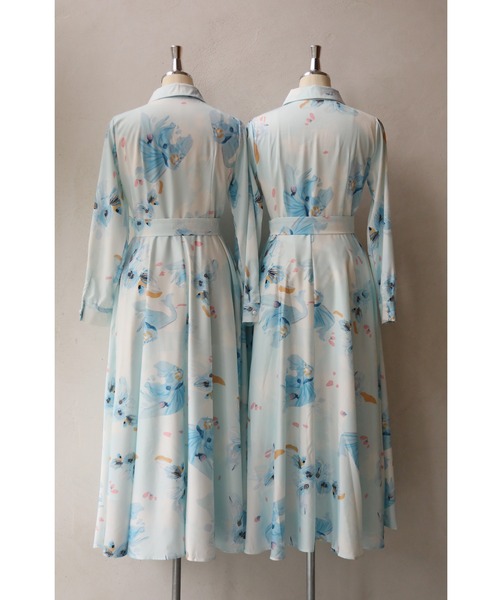 「CAWAII」 長袖ワンピース FREE ブルー レディース_画像7