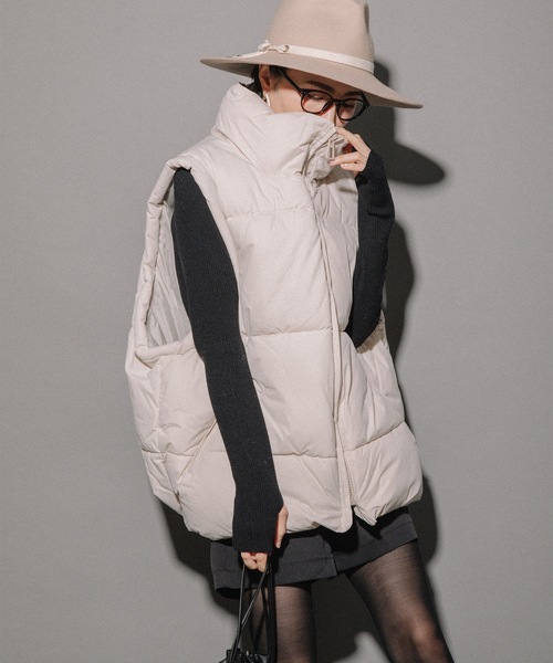 「MHBG TOKYO」 ベスト MEDIUM オリーブ レディース_画像3