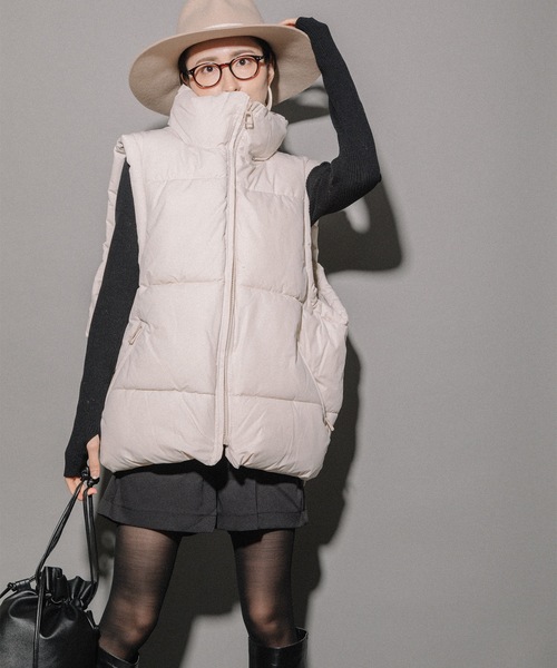 「MHBG TOKYO」 ベスト MEDIUM オリーブ レディース_画像4