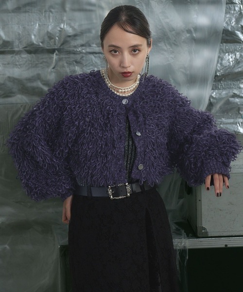 「HARE」 ニットボレロ FREE グレー レディース_画像8