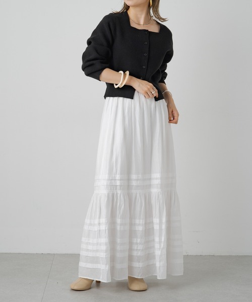 「Omekashi」 ニットカーディガン FREE チャコールグレー レディース_画像5