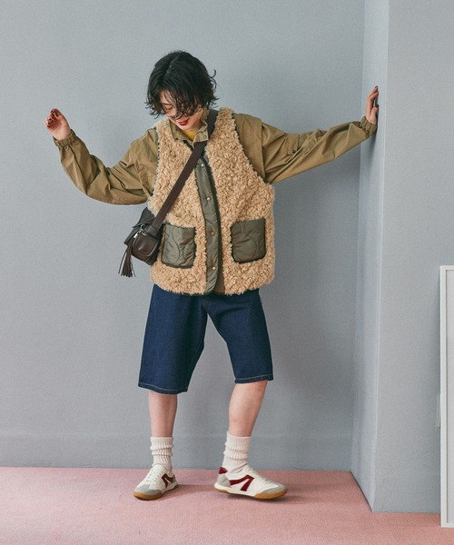 niko and…（ニコアンド） ベスト MEDIUM ベージュ レディース