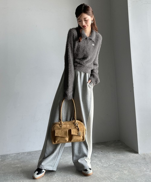 「mily bilet」 長袖ニット MEDIUM チョコ レディース_画像7