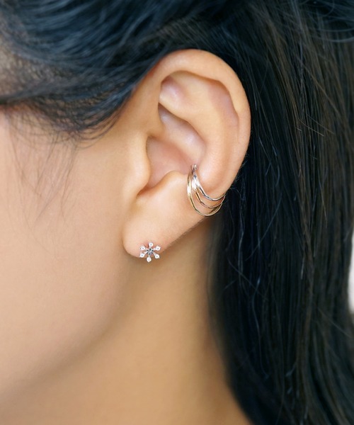 「TAKE-UP」 ピアス（片耳用） FREE ホワイトゴールド レディース_画像4