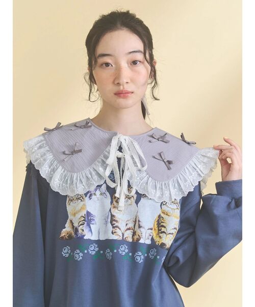 merry jenny（メリージェニー） つけ襟 付け襟 remakish big collar