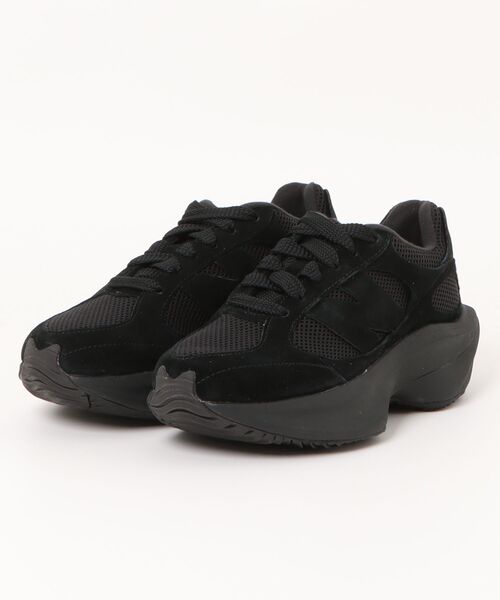 「New Balance」 ローカットスニーカー 24.5cm ブラック メンズ_画像4